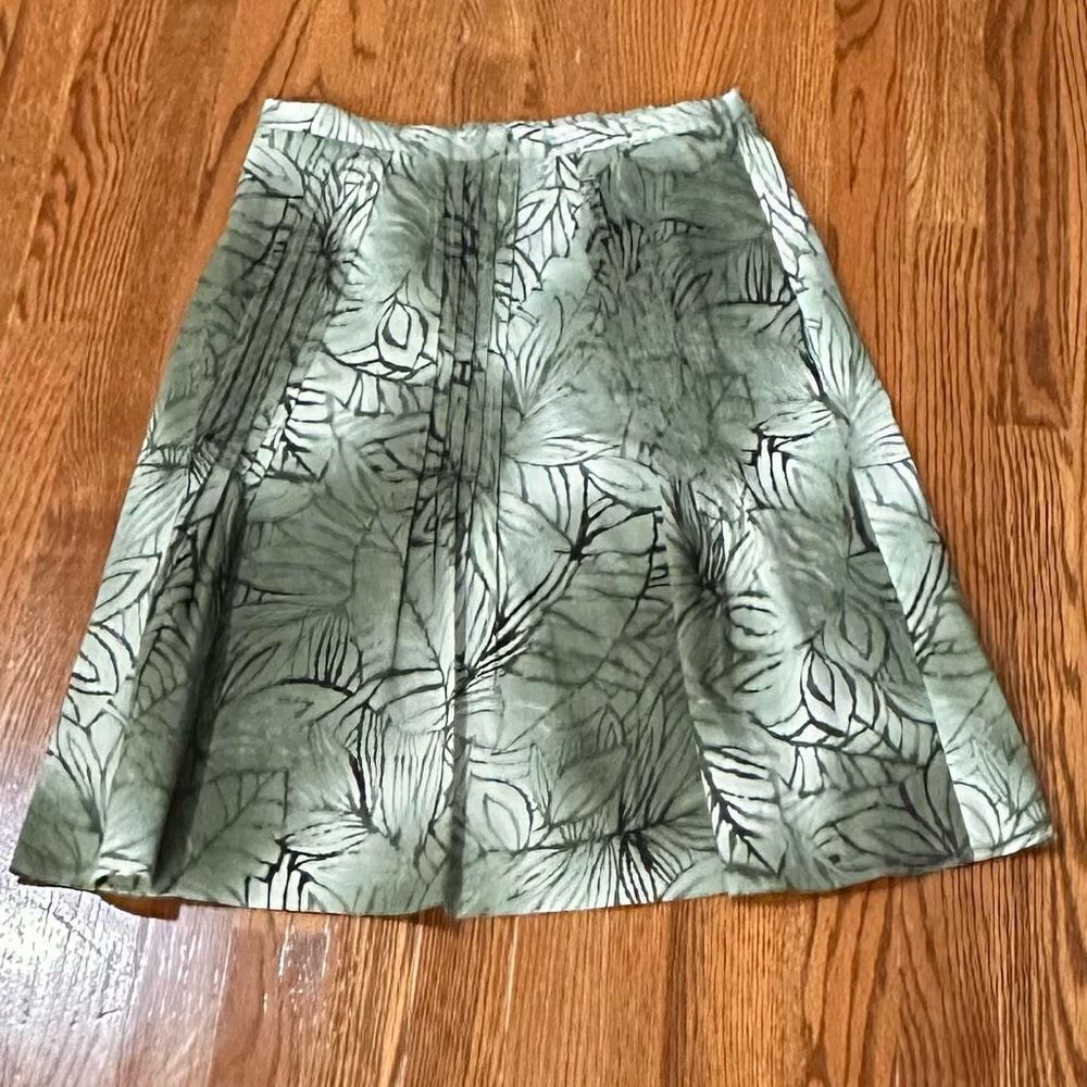 Worth Fern Print A-Line Skirt